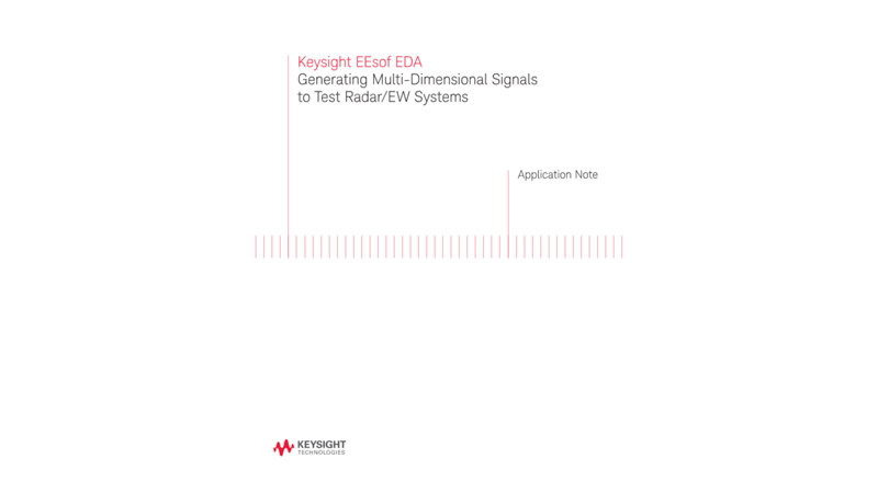 Generating MD Signals to Test EW / Radar Systems